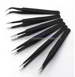 Nuevas herramientas de mano finas, logotipo grabado con láser gratis, VENTA CALIENTE, pinzas profesionales de manicura para cejas de acero inoxidable de alta calidad. - Product Image 3