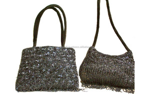 Bolso con flecos bordados con cuentas, diseño de lentejuelas con cuentas, monedero de noche con flores, bolso de mano grande - Product Image 2