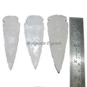 크리스탈 석영 포함 3 인치 마노 Arrowheads 인도 reiki 제공