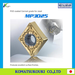 Inserto de Primera Clase Mitsubishi MIRACLE Coating VP15TF para Mecanizado Intermitente a Baja y Media Velocidad de Corte - Product Image 3