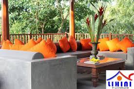 Mesa de comedor de hormigón de fibra de cemento, sofá de cemento, muebles de patio, muebles de hormigón ligeros, jardín al aire libre, decoración del hogar - Product Image 2