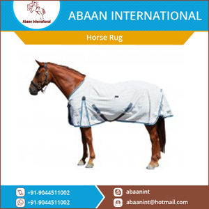 Couverture d'été respirante en coton pour cheval avec col, motif losanges matelassé, couverture de stal en plein format - Product Image 2