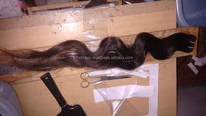 Trama de cabello humano Remy de grado 12A DE CALIDAD 100%, estilo ondulado Natural indio, extensión Remy Virgen de la mejor calidad, sin enredos - Product Image 5