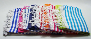 MEDITERRANEAN PESHTEMAL - <b>Navy</b> Red BOLD Stripe Turkish <b>Towel</b> - Hammam, Pestemal <b>Towel</b> Direct From Factory, Beach <b>Towel</b>, Fouta - Product Image 4