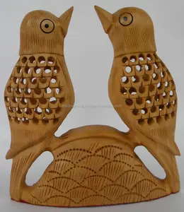 Meest Veeleisende Houten Carving Vogel Paar