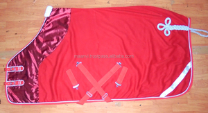 Alfombra cálida de lana Polar para caballos, alfombra personalizada de lana Polar para caballos, manta para montar a caballo, buena calidad con diseño satinado y cingle - Product Image 3