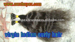 Extensión de cabello humano ondulado de cuerpo Natural, tejido de cabello humano de la india, extensión de cabello sin procesar de un solo donador - Product Image 6