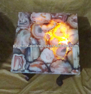 Backlit Agate Stone Coffee Table Top , Agate Table Top - Product Image 4