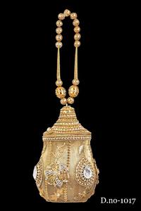 Designer dames nuptiale pochette 1014 luxe broderie soirée métal perlé pierre sacs à main sacs à main exclusif achats en ligne inde - Product Image 3