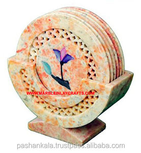 Posavasos de té hecho a mano con incrustaciones, cubierta y decoración de alta calidad - Product Image 1