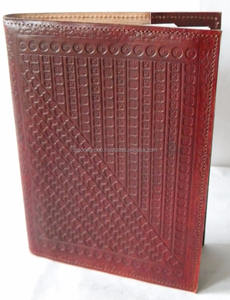 Journal intime en cuir véritable, rechargeable, papier gaufré pour usage professionnel, fil, couture, couverture rigide - Product Image 2