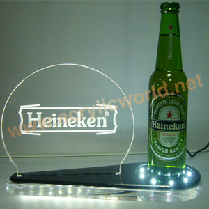 Soporte de exhibición de vino acrílico LED, personalizado, Mostrador de exhibición de vino - Product Image 5