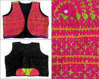 Veste Homme Traditionnelle Gypsy Banjara Multicolore Brodée 2016 - Gilet Ethnique Indien - Vente en Gros Vêtements Navratri Homme Koti - Veste Homme