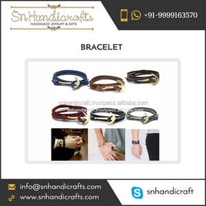 Leather Made Anchor Fashion <b>Bracelet</b> for SaleHandmade Creations - Product Image 1