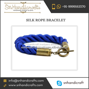 Trendy Royal Blue Silk <b>Rope</b> <b>Bracelet</b> at Unbeatable Price for Bulk Selling - Product Image 1