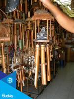 Auténticas Campanas de Viento Budivis Hechas a Mano, Artesanía de Bambú de Alta Calidad, Estilo Antiguo de Bali, Indonesia, para Decoración del Hogar y Jardín