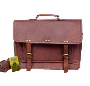 Sacs à ordinateur portable Lowellcraft LBR05461 pour l'école, multifonctionnels, résistants, écologiques, tendance, vente en gros, messager, cuir véritable - Product Image 1