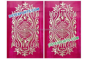 Wedding Sangeet <b>Embroidered</b> Backdrop Different Design Wedding Velvet Backdrop Beautiful Wedding Velvet Backdrop <b>Curtains</b> - Product Image 5