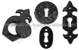 OMG Industries Accessoire de couverture de trou de clé de porte et de fenêtre en fonte noire - Product Image 3