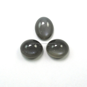 Vente en gros 100% véritable pierre de lune grise naturelle pierre précieuse en vrac taille à facettes forme ovale semi-précieuse tierce partie certifiée personnalisée - Product Image 2