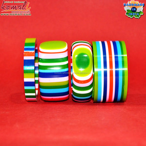 Pulsera de joyería personalizada de resina colorida multicapa - Product Image 4