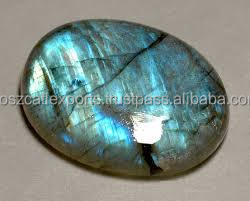 Labradorita Piedra natural Fuego Azul Flash Piedra preciosa en cabujón ovalado Cuentas de joyería Piedras preciosas sueltas - Product Image 2