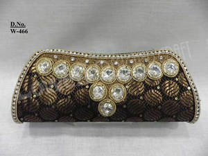 Bolso de mano de noche artesanal con lentejuelas brillantes para novias, de poliéster, para fiesta, para mujer - Product Image 6