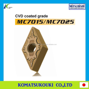 Inserto de Primera Clase Mitsubishi MIRACLE Coating VP15TF para Mecanizado Intermitente a Baja y Media Velocidad de Corte - Product Image 2