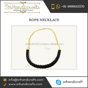 Trendy Most Beautiful <b>Black</b> Silk <b>Rope</b> <b>Necklace</b> for Ladies and Girls - Product Image 1