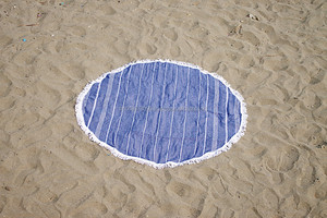 Serviette turque ronde Pestemal de son créateur/inventeur Collection RPT peshtemal bio 100% coton fabrication turque - Product Image 4