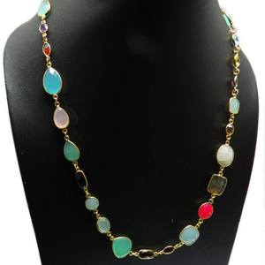 Colliers créatifs en argent Sterling 925 avec plusieurs pierres, Design Unique, bijoux en argent en ligne - Product Image 1