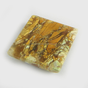 4.80 Gms naturel bréchique Mookaite Jasper 20x20mm carré Cabochon pierre précieuse en vrac pour bijoux IG0828 - Product Image 2