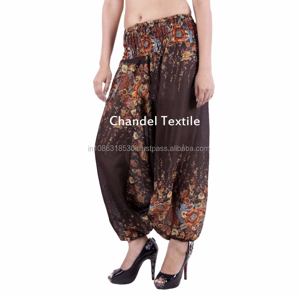 Indien Sarouel Pantalon De Yoga Pantalon Baggy Gitane sarouel Aladdin pantalon élastique Rayonne gitane yoga pantalon en gros