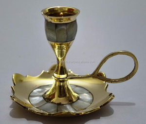 <b>Brass</b> Metal Candle <b>Holders</b> Lanterns Candle Jars - Product Image 2