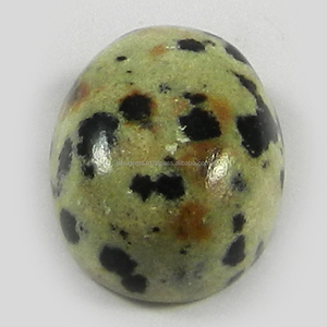 Natural jaspe dálmata 16x12mm cabujón Oval 10,10 Cts de piedras preciosas sueltas para la fabricación de la joyería - Product Image 1