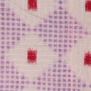 Kantha ผ้านวม gudari GD018 Kantha ผ้าห่ม gudari อินเดียกลับด้านได้เย็บผ้าห่มส่าหรีแบบเก่าทำงานหนัก - Product Image 4