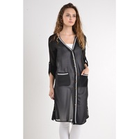 Frau Kleid Strickjacke