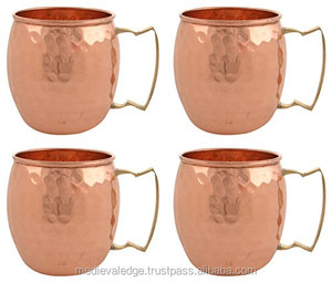 La mejor taza de mula de cobre de estilo de vida Ayurveda, diseño martillado de 500ml, Infusor de capa de cobre ecológico, la empresa de fabricación más grande - Product Image 4