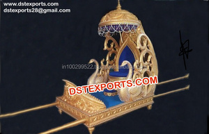 Doli de Boda Moderno de Madera Tratada con Diseño de Cisne y Pavo Real, Duradero, Tamaño Personalizado para Eventos de Boda Asiáticos - Product Image 5