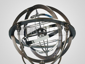 อาร์มารี่ทองเหลืองโบราณทรงกลมนาฬิกาแดดตกแต่งบ้านโลหะชิ้นกลางสำหรับผู้ชายที่ถือปลอกแขนนาฬิกาแดดไอเดีย - Product Image 2