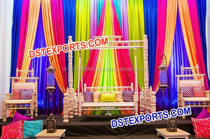 แกว่งทองงานแต่งงานอินเดีย Jhula สีทอง Sankheda แกว่ง Jhula Jhula ผู้ผลิตและส่งออก - Product Image 2