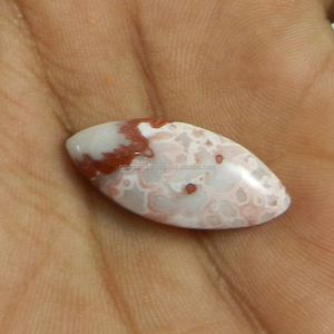 Agate Crazy Lace naturelle 2,05 g, cabochon marquise 12x26 mm, pierre précieuse pour bijoux IG0650 - Product Image 3