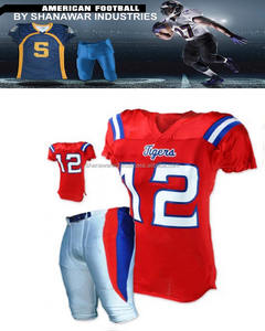 Custom Designed XXL Unisex <b>American</b> Youth Football Uniforms Breathable Tackle Twill Fully Spandex Number Pattern Sublimation - Product Image 5