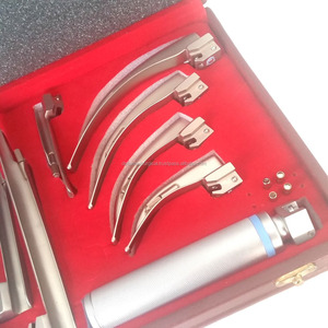 <strong>Laryngoscope</strong> <strong>Miller</strong>+Macintosh <strong>Conventional</strong> Diagnosis examination Medical 8pcs Set - Product Image 4