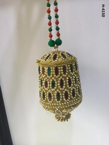 H4147 Vivid Embrayage de soirée en métal fait à la main pour dames Or Argent Pierre Perlée Bourse Fête Capacité 1-1.9L - Product Image 4