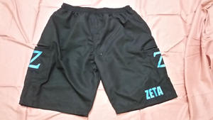 CUSTOM SOFTBALL MICRO SHORTS BLACK COLOR WITH DIFFRENTS COLORS EMBROIDERY LOGOS - Product Image 1