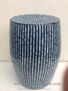 Taburete de Bar de bambú moderno con incrustaciones de madreperla HT0135, muebles para bares, suministro directo a la venta de la marca HT0135 - Product Image 1