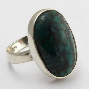 Bagues en argent Sterling 925 avec pierre Turquoise True Love, bijoux indiens de mode, pièces de créateur, bijoux en argent - Product Image 1