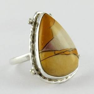 Anillo de plata de primera ley con forma de pera para mujer, sortija, plata esterlina 925, plata esterlina 925, Estilo clásico - Product Image 1