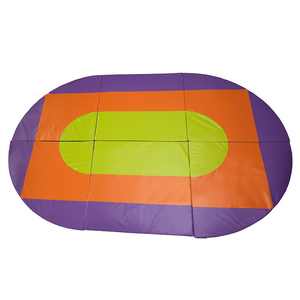 Aire de jeu douce pour enfants Tatami circulaire coloré mousse PE intérieure 150x150 - Product Image 3